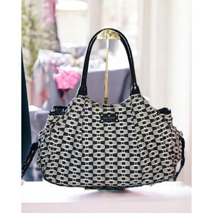 Kate Spade bag/diaper bag black white